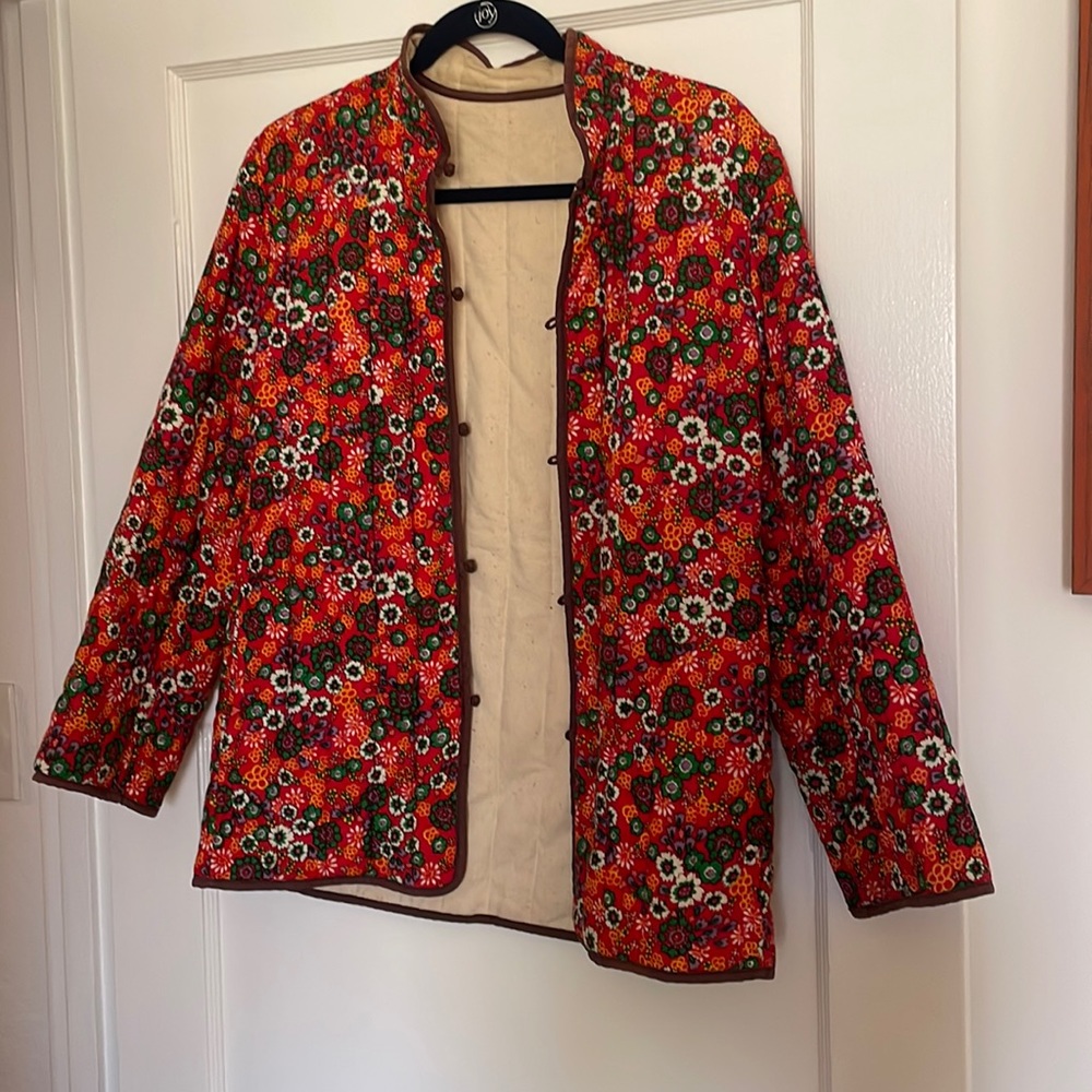Vintage floral quilted jacket
